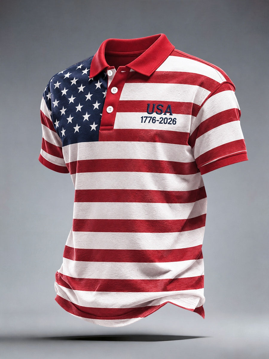 Men's USA 1776-2026 Polo Shirt