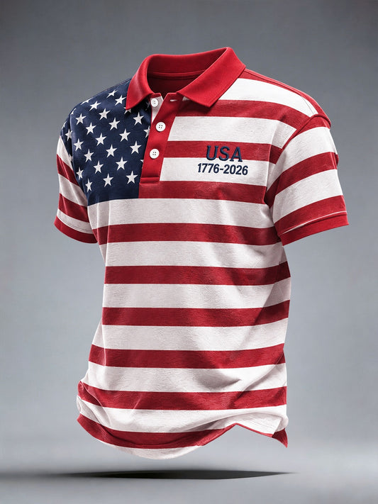 Men's USA 1776-2026 Polo Shirt