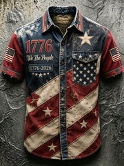 Men's 250Th Anniversary National Faith Print Shirt