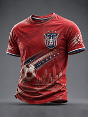 Men's USA Football Printed T-shirt