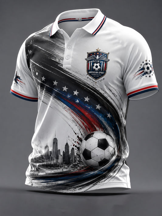 Men's USA Football Print Casual Top