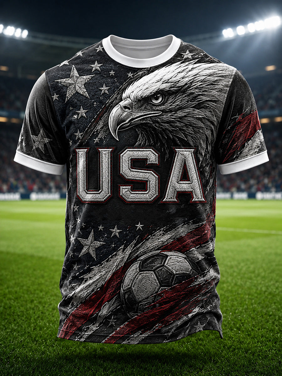 Men's USA Soccer Fan Print T-shirt