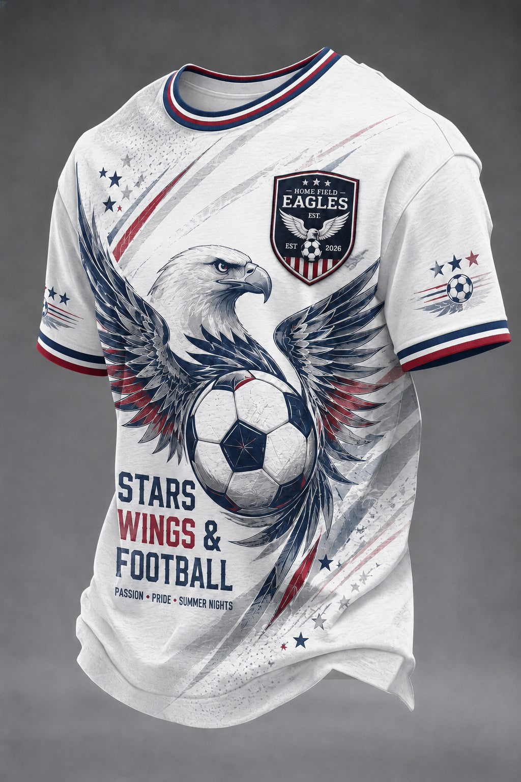 Men's USA Football Printed T-shirt