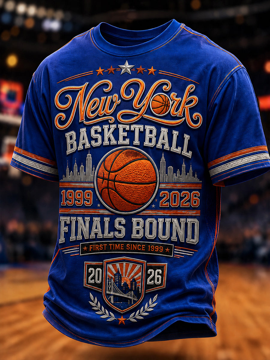 Men's Classic Basketball Fan Graphic T-shirt