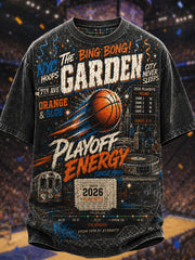 Men's Gift For Basketball Fans Print Casual Tee