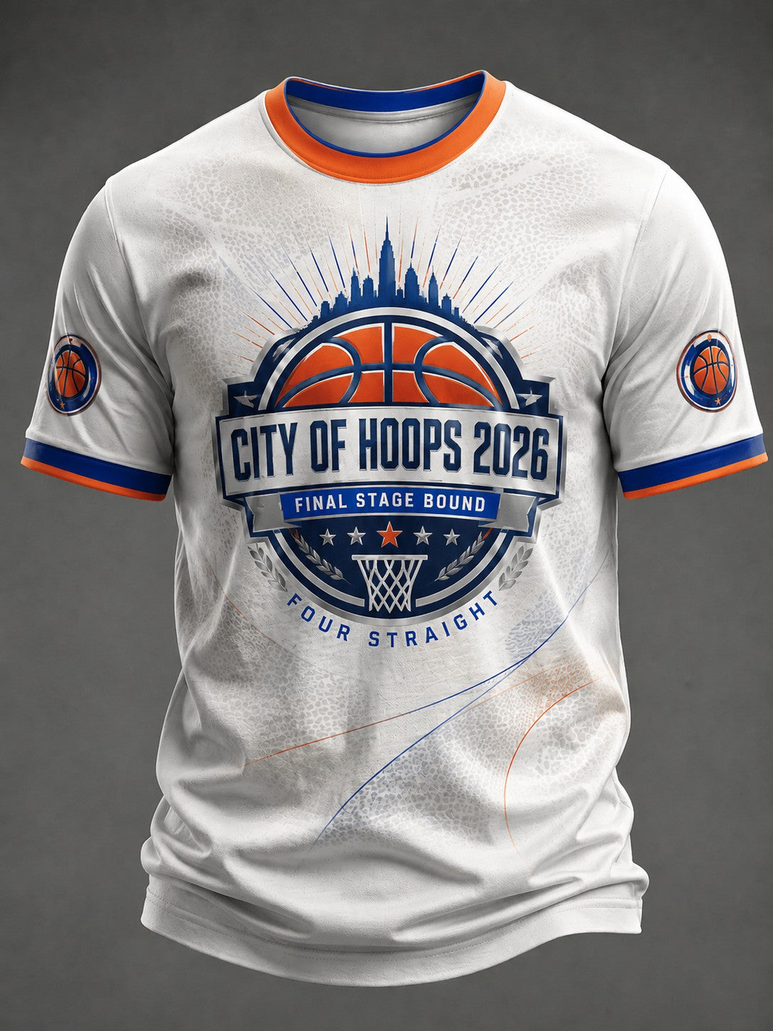 Men's New York Basketball Printed T-shirt