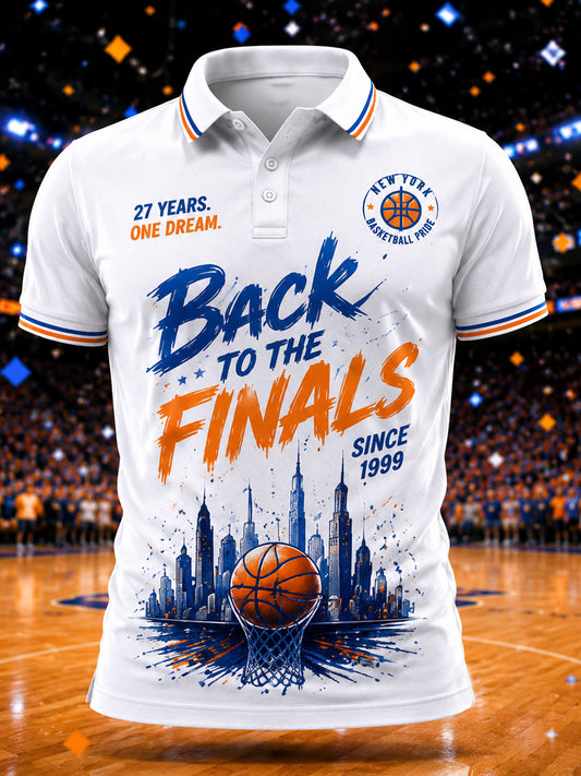 Men's Gift For Basketball Fans Print Casual Polo