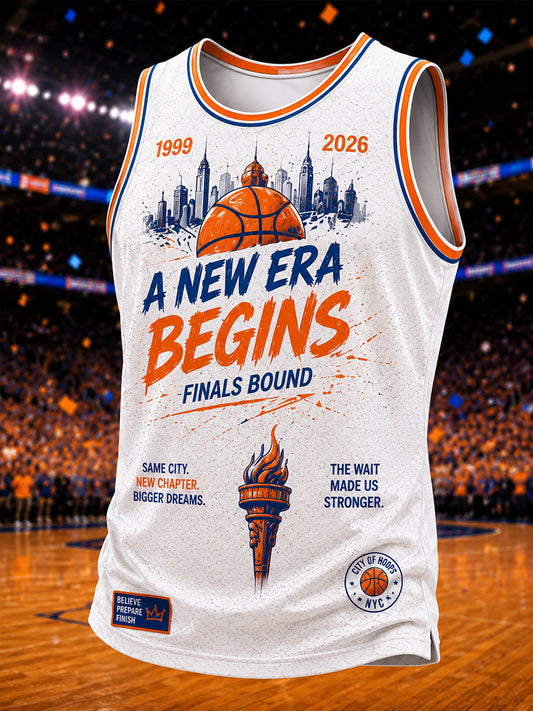 Men's Gift For Basketball Fans Print Casual Vest