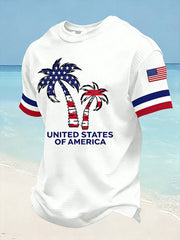 Men's United States Of America Waffle Short Sleeve