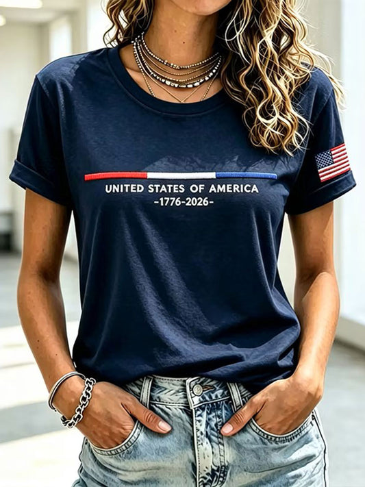 Women's United States 1776-2026 Short-sleeved T-shirt