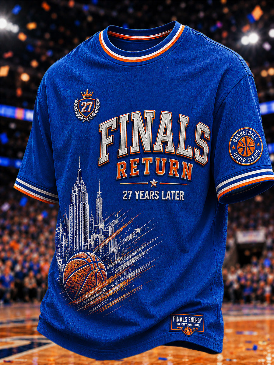 Men's Gift For Basketball Fans Print Casual Tee