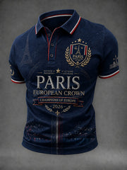 Men's French Football Paris Championship Printed Shirt