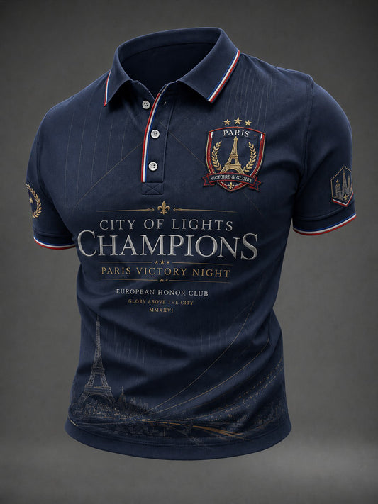 Men's French Football Paris Championship Printed Shirt