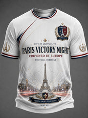 Men's French Football Paris Championship Printed T-shirt