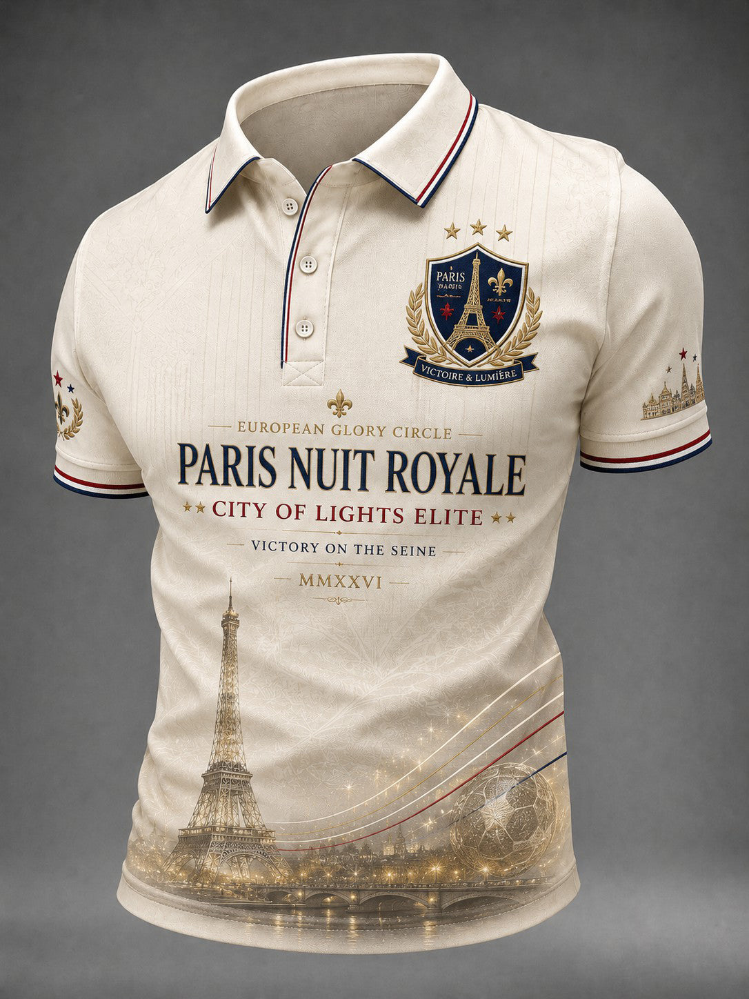 Men's French Football Paris Championship Printed Shirt