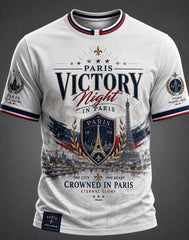 Men's French Football Paris Championship Printed T-shirt