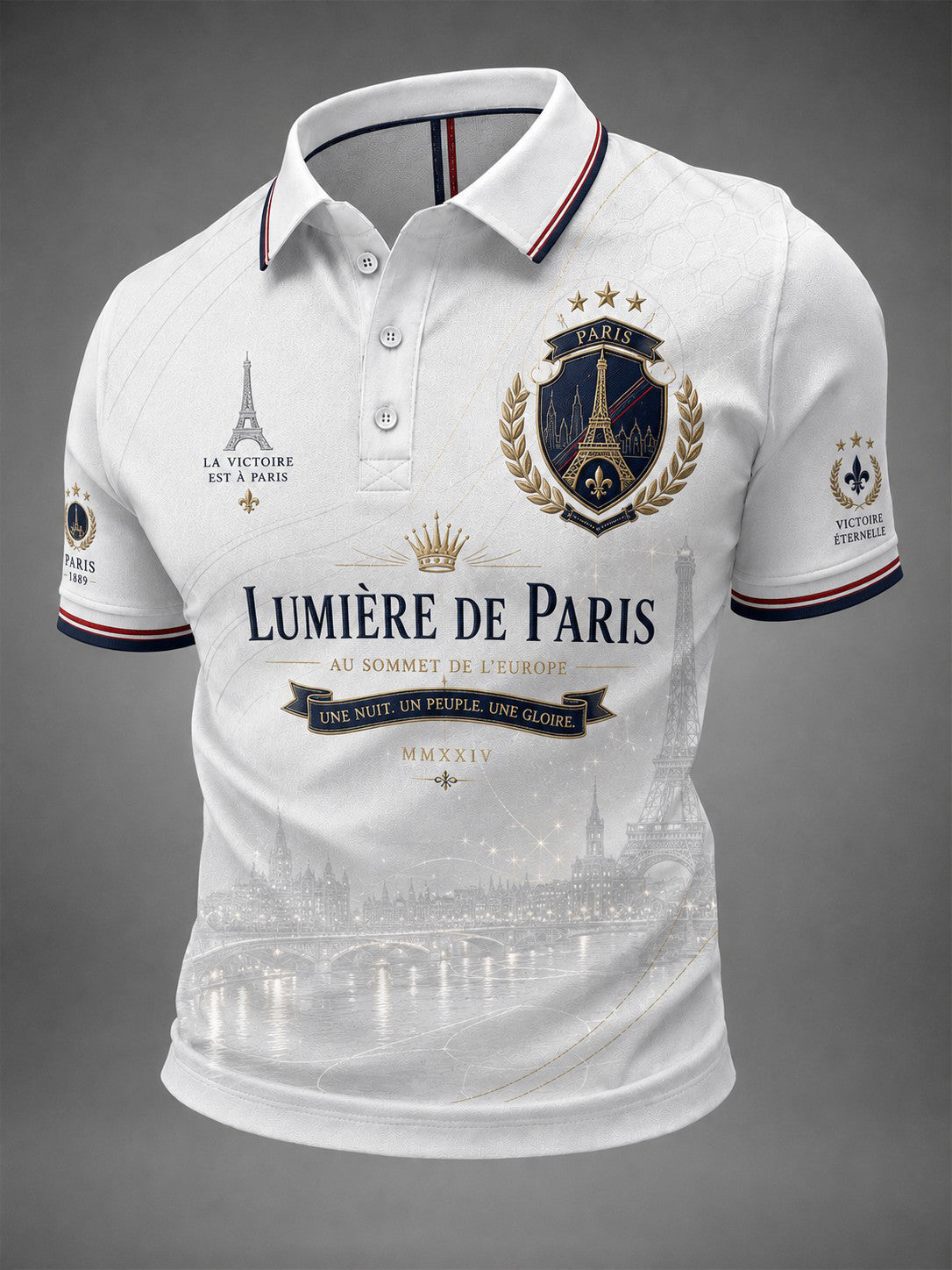 Men's French Football Paris Championship Printed Shirt