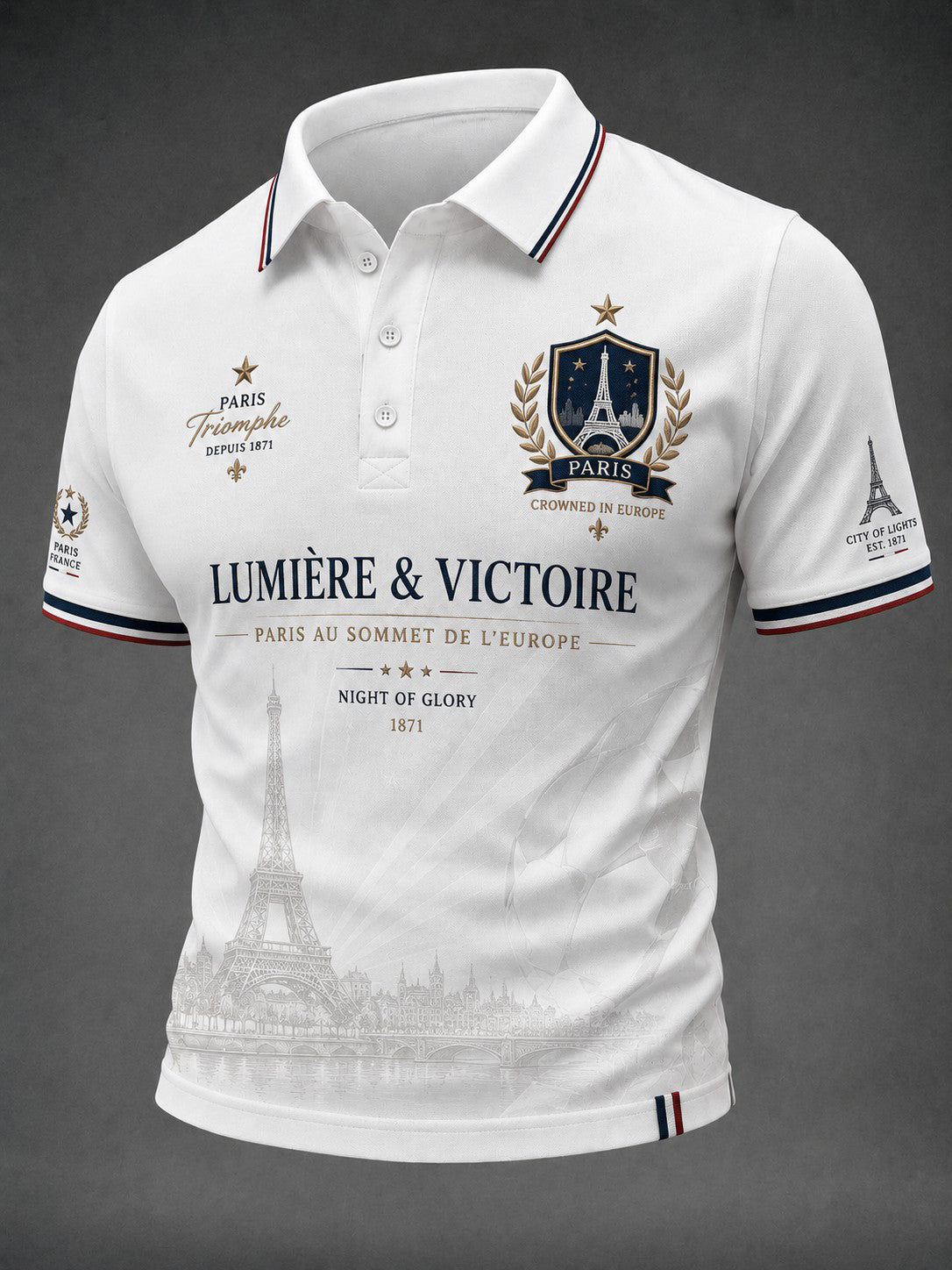 Men's French Football Paris Championship Printed Shirt