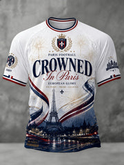 Men's French Football Paris Championship Printed T-shirt