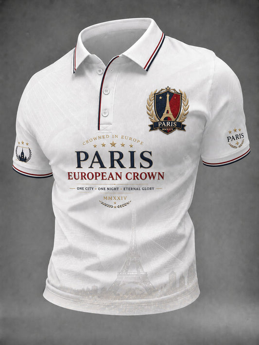 Men's French Football Paris Championship Printed Shirt