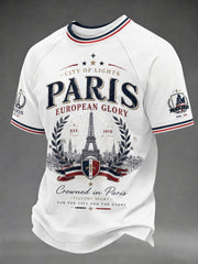 Men's French Football Paris Championship Printed T-shirt