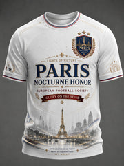 Men's French Football Paris Championship Printed T-shirt