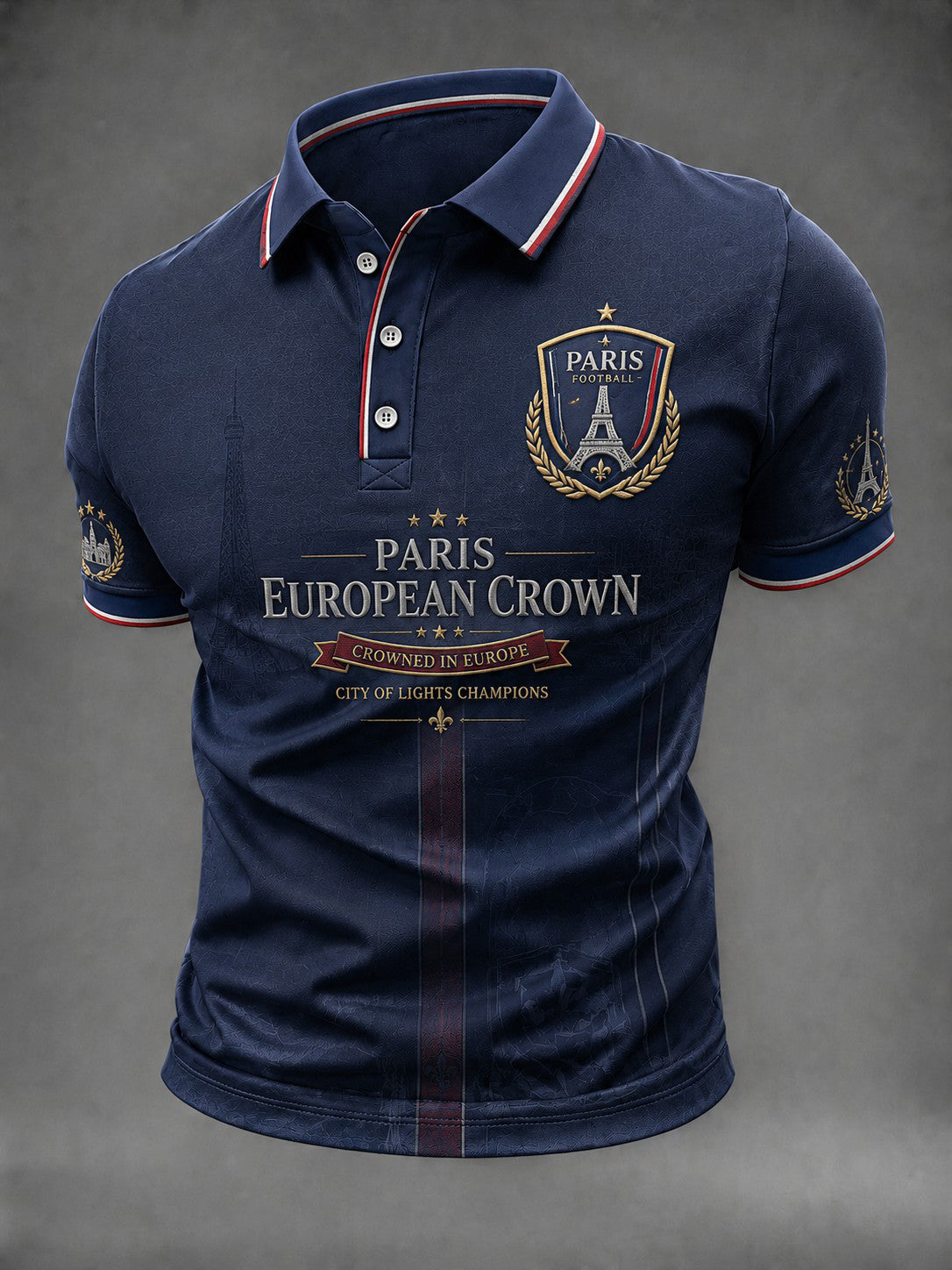 Men's French Football Paris Championship Printed Shirt
