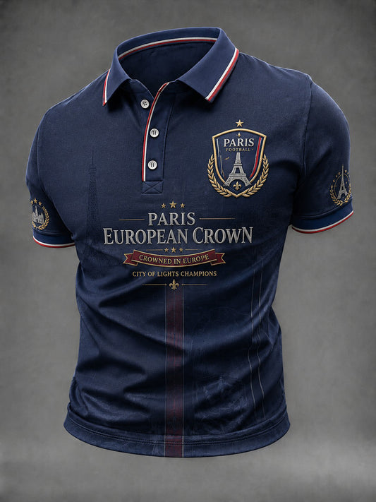 Men's French Football Paris Championship Printed Shirt