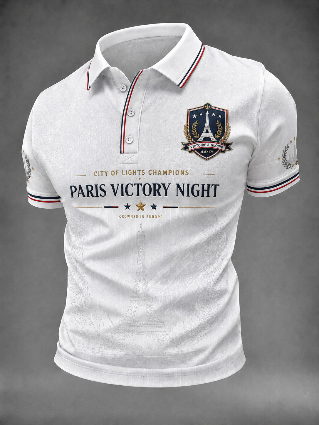 Men's French Football Paris Championship Printed Shirt