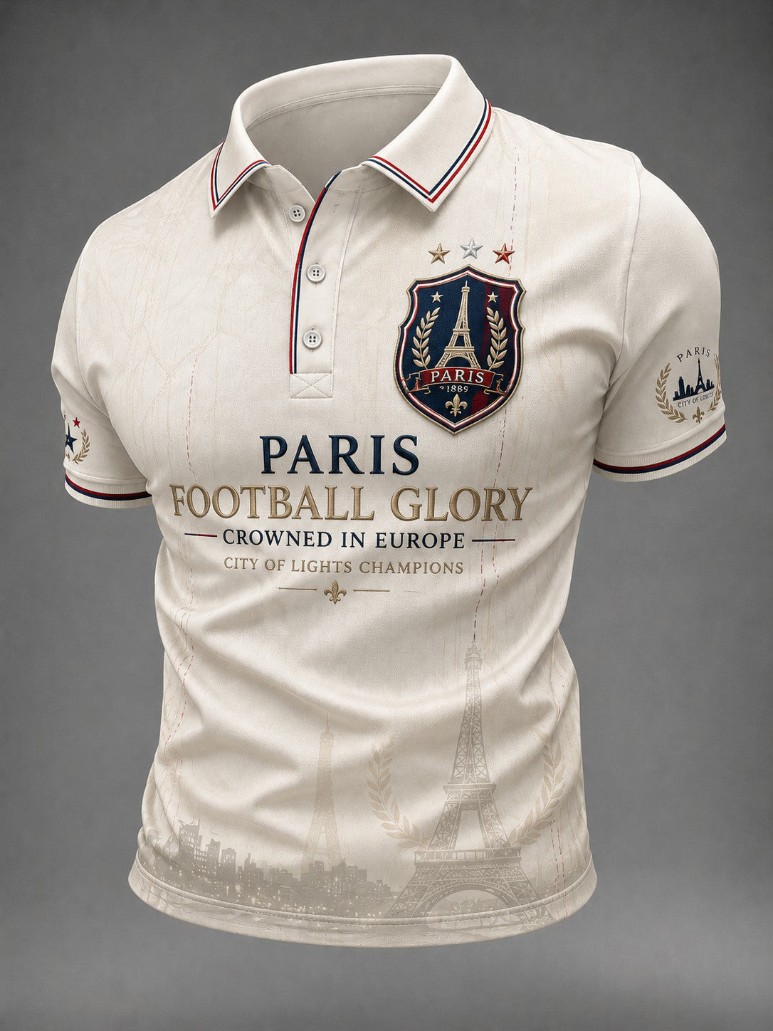 Men's French Football Paris Championship Printed Shirt