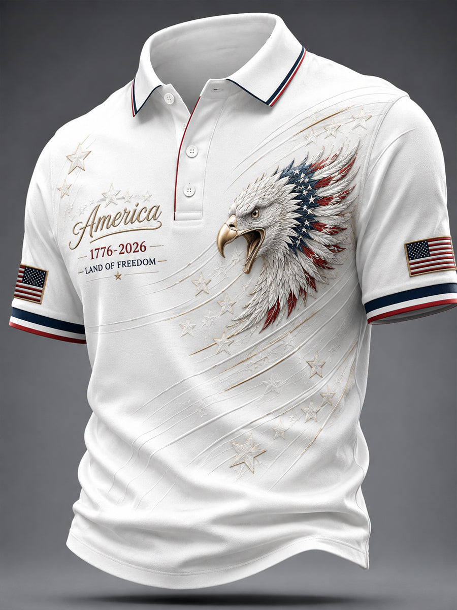 Men's America Print Casual Top