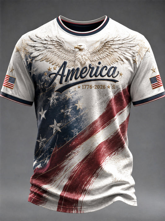 Men's America Printed T-shirt