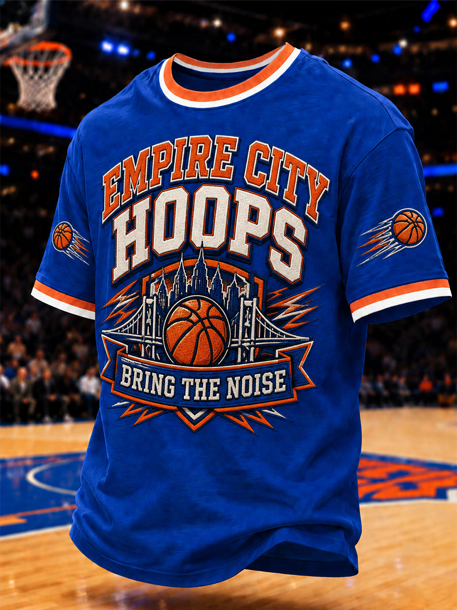Men's Gift For Basketball Fans Print Casual Tee