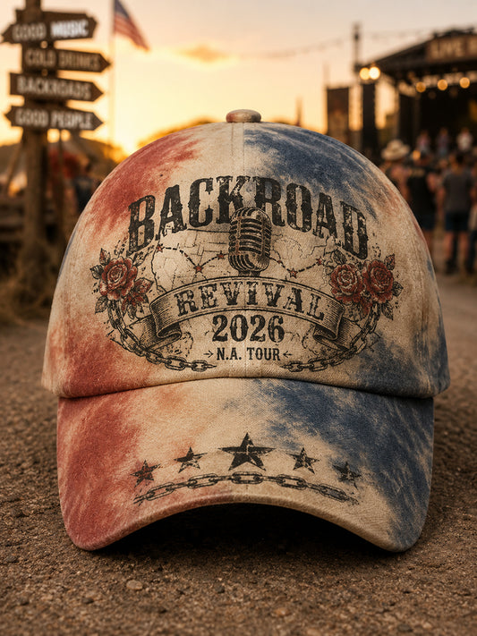 Unisex Country Rock Tour 2026 Graphic Cap