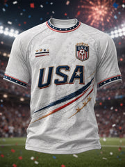Men's Gift For Soccer Fans Print Casual Tee