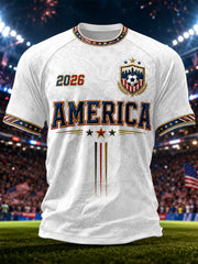 Men's Gift For Soccer Fans Print Casual Tee