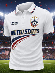 Men's Gift For Soccer Fans Print Casual Polo