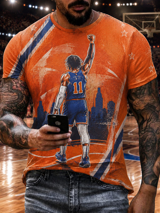 Men's New York Basketball Printed T-shirt