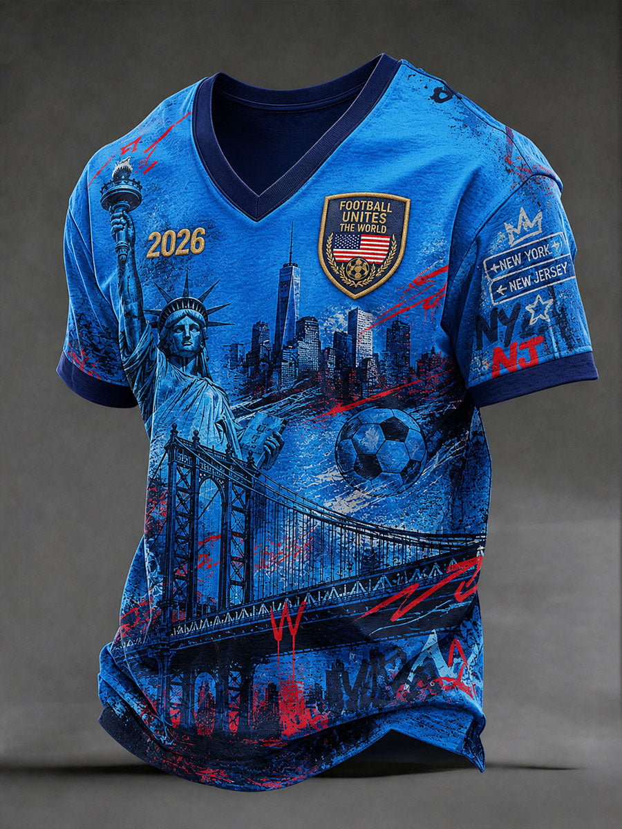 Men's American Football 2026 V-Neck T-Shirts