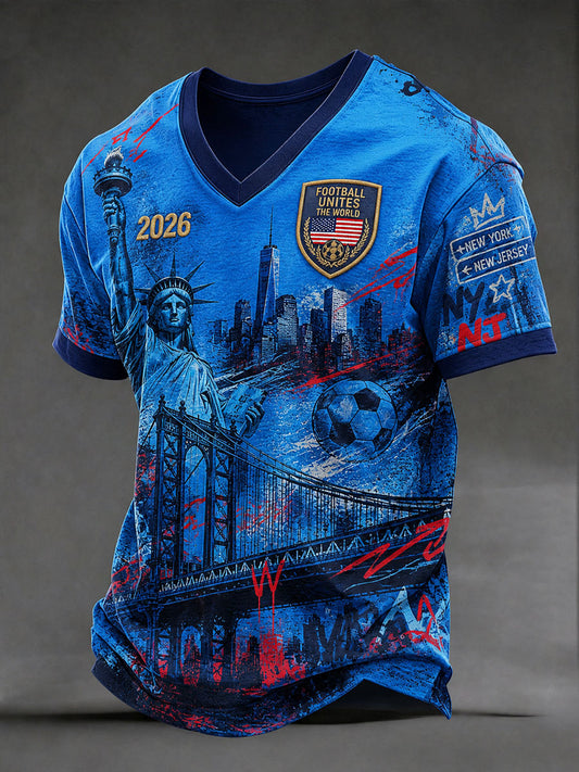 Men's American Football 2026 V-Neck T-Shirts
