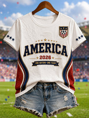 Women's Gift For Soccer Fans Print Casual Tee