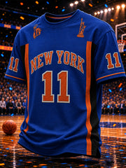 Men's Classic Basketball Fan Graphic Print Short Sleeve T-shirt