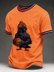 Men's Basketball Pigeon Print T-shirt