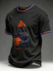 Men's Basketball Pigeon Print T-shirt