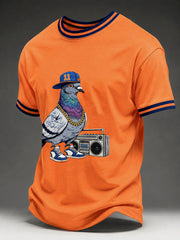Men's Basketball Pigeon Print T-shirt