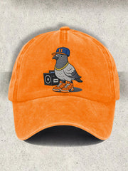 Unisex Basketball Pigeon Retro Cap
