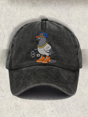 Unisex Basketball Pigeon Retro Cap