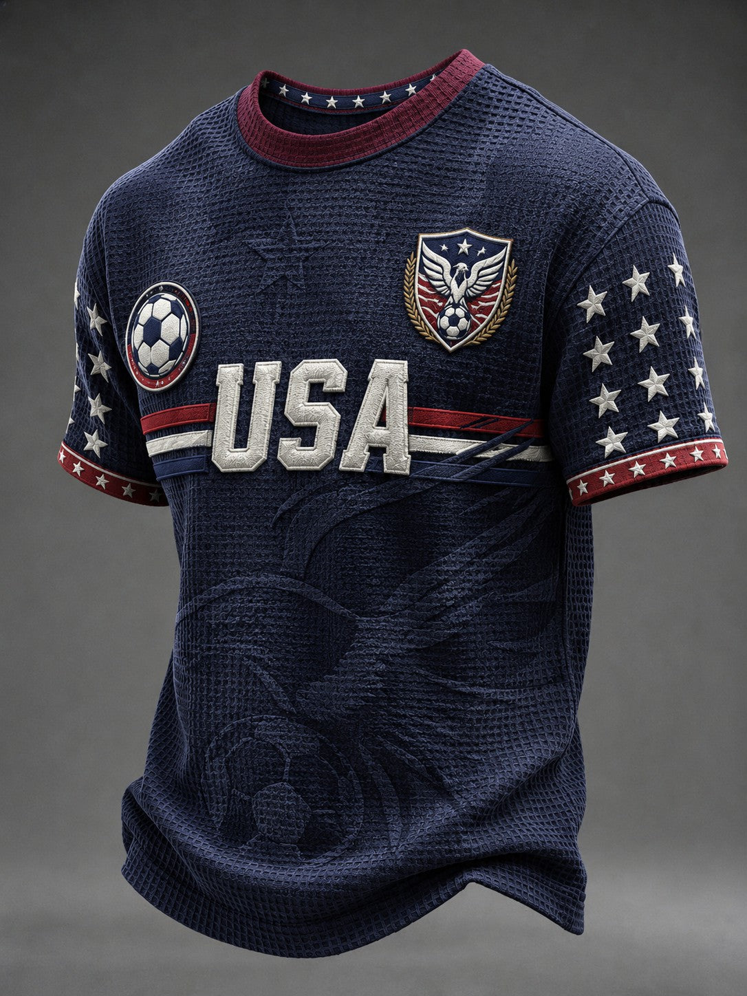 Men's USA Football Printed Waffle T-shirt