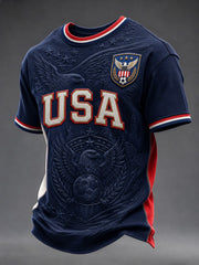 Men's USA Football Printed T-Shirt