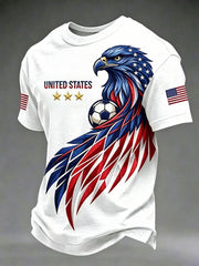 Men's USA Football Printed T-shirt